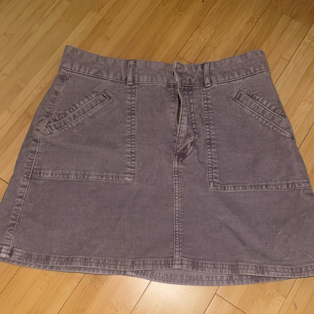 Lavender corduroy skirt